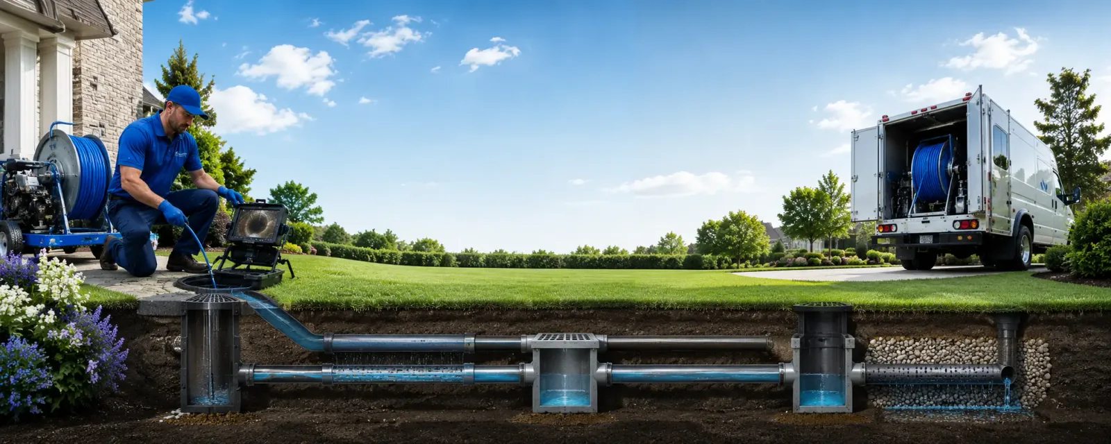 Outdoor drain cleaning information for Lancaster, WI